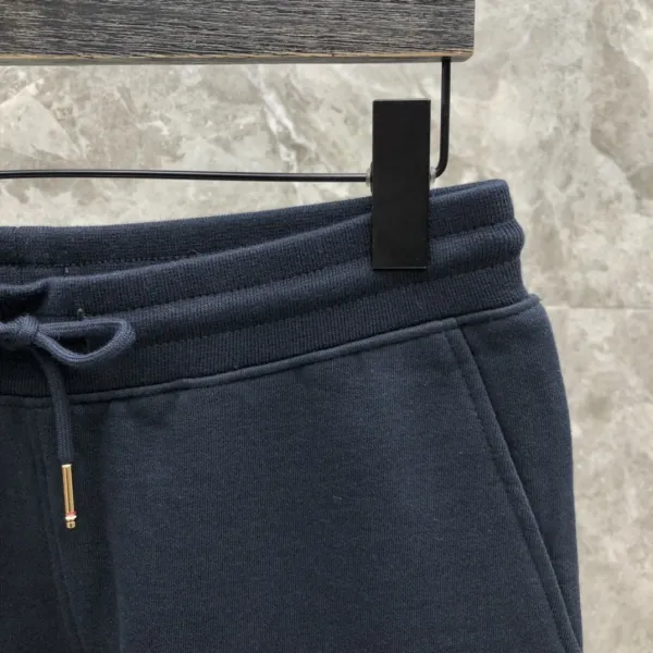 Thom Browne Four-Bar Stripe Black Sweatshorts - 27