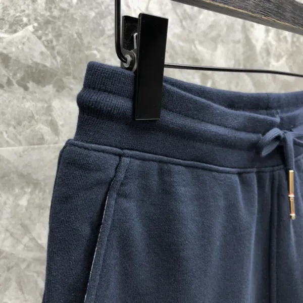Thom Browne Four-Bar Stripe Black Sweatshorts - 29