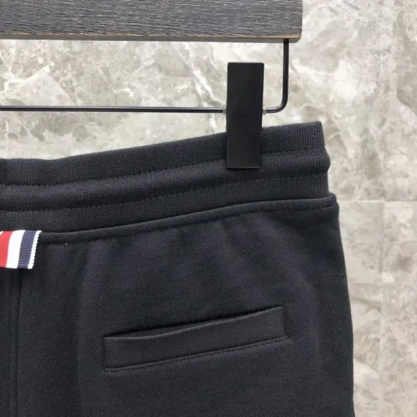 Thom Browne Four-Bar Stripe Black Sweatshorts - 36