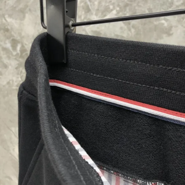 Thom Browne Four-Bar Stripe Black Sweatshorts - 38