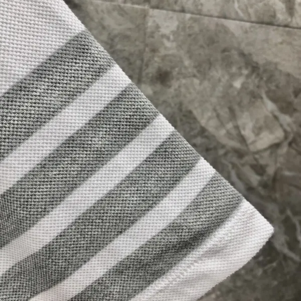 Thom Browne 4-Bar Stripe Ribbed T-Shirt Burgundy - 18