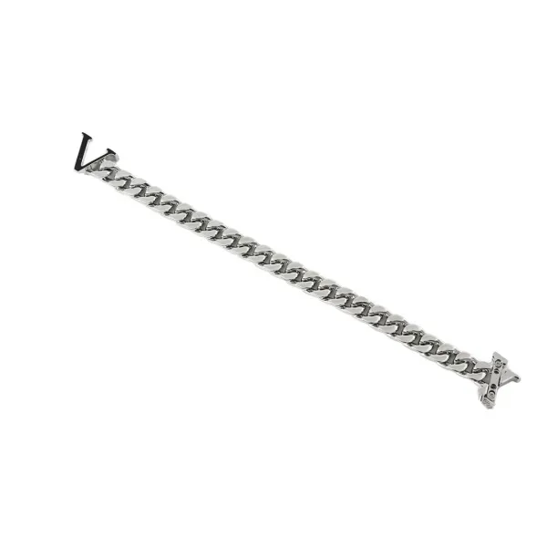 Silver Curb Chain Choker Necklace - 3