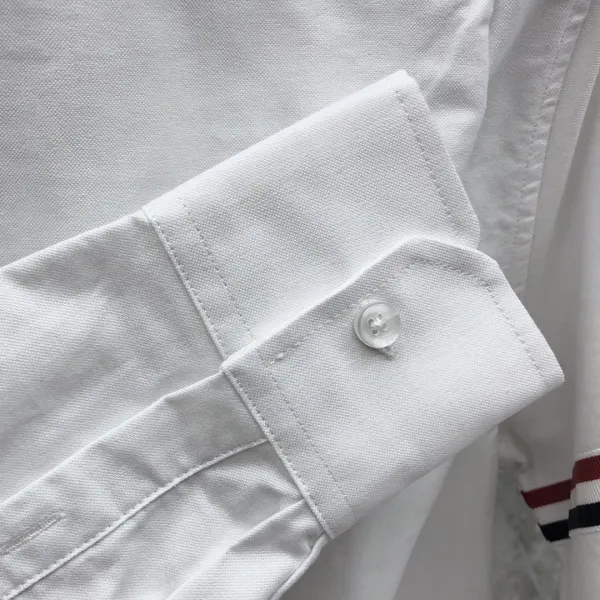 Thom Browne Classic Four-Bar Stripe White Shirt - 11
