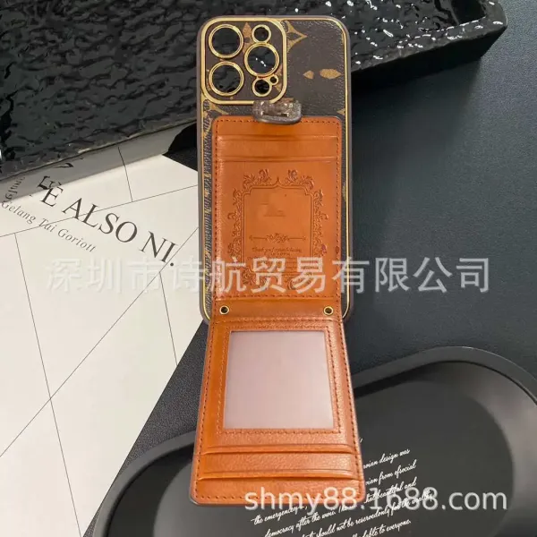 Louis Vuitton Monogram Cardholder Phone Case Brown - 4