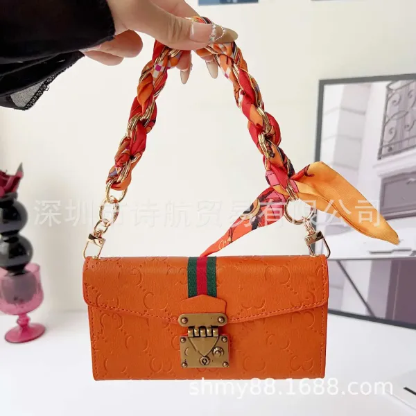 Gucci Marmont Mini Envelope Crossbody Bag Pink - 12