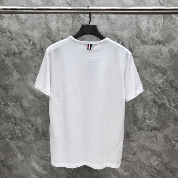 Thom Browne Classic Four-Bar Stripe Pocket T-Shirt Black - 21