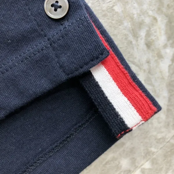 Thom Browne Classic Four-Bar Stripe Pocket T-Shirt Black - 43