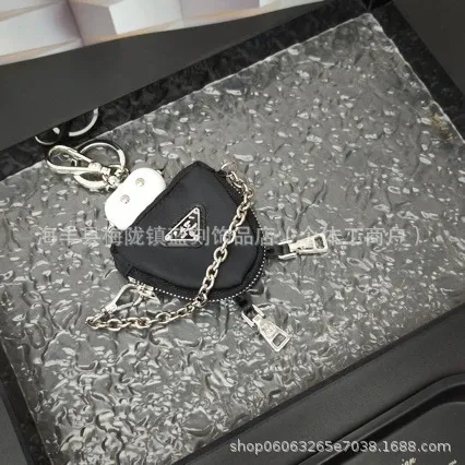 Prada Re-Nylon Mini Pouch with Chain Strap Black - 2