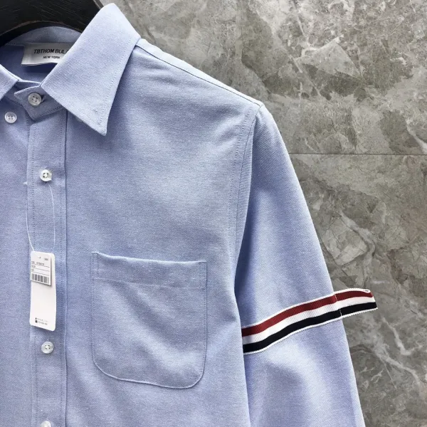 Thom Browne Classic Four-Bar Stripe White Shirt - 15