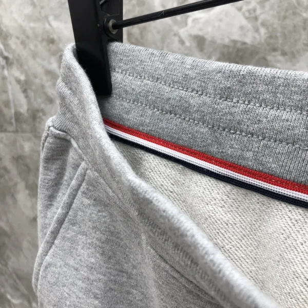 Thom Browne Four-Bar Stripe Black Sweatshorts - 14