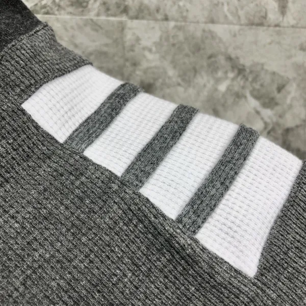 Thom Browne 4-Bar Stripe Waffle Knit Shorts White - 27