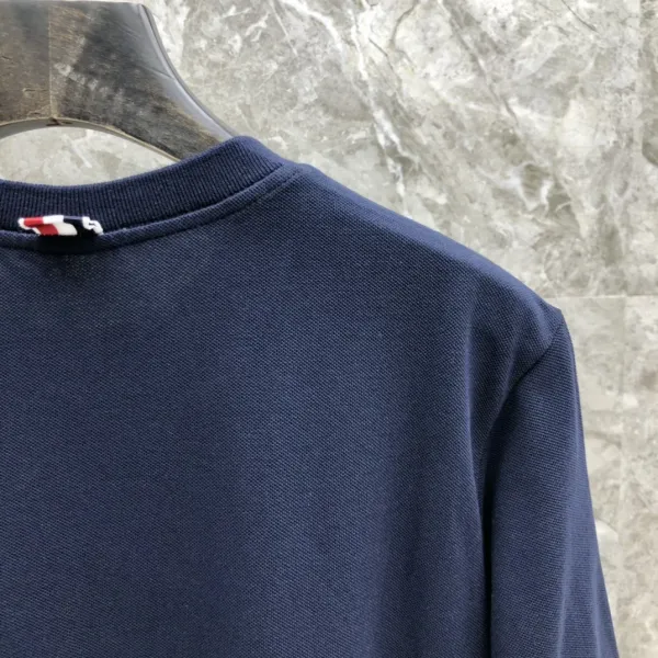 Thom Browne 4-Bar Stripe Navy T-Shirt - 35