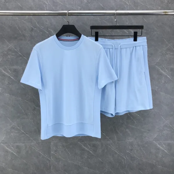 Thom Browne Classic Four-Bar Stripe White T-Shirt - 4