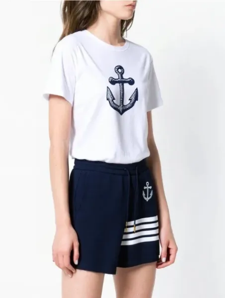 Off-White Anchor Print Black T-Shirt - 4