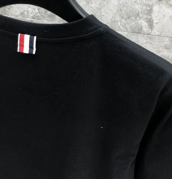 Thom Browne Anchor Embroidered Navy T-Shirt - 17
