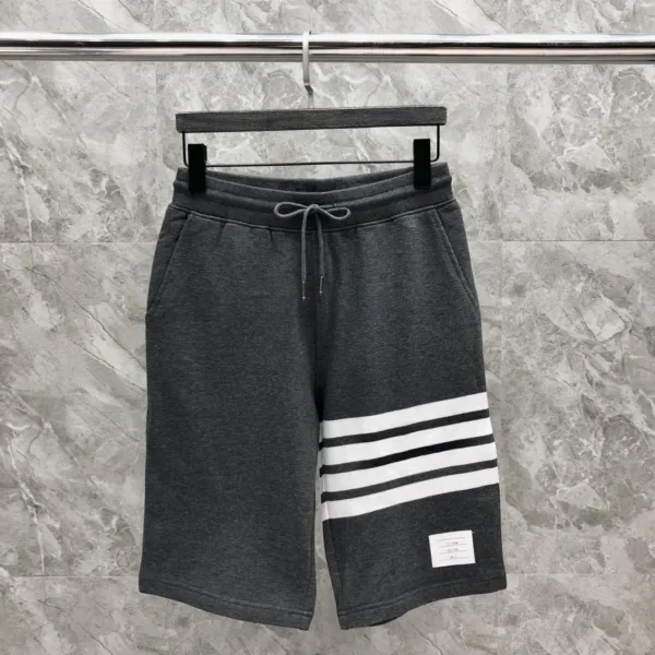 Thom Browne Four-Bar Stripe Black Sweatshorts - 17