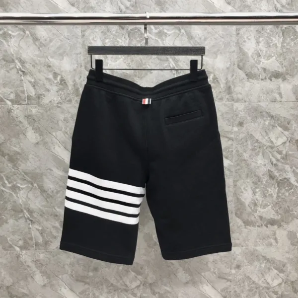 Thom Browne Four-Bar Stripe Black Sweatshorts - 34
