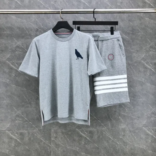 Thom Browne Raven Logo White T-Shirt - 8
