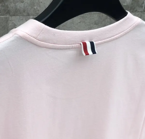 Thom Browne Pink Dog Embroidered T-Shirt - 29