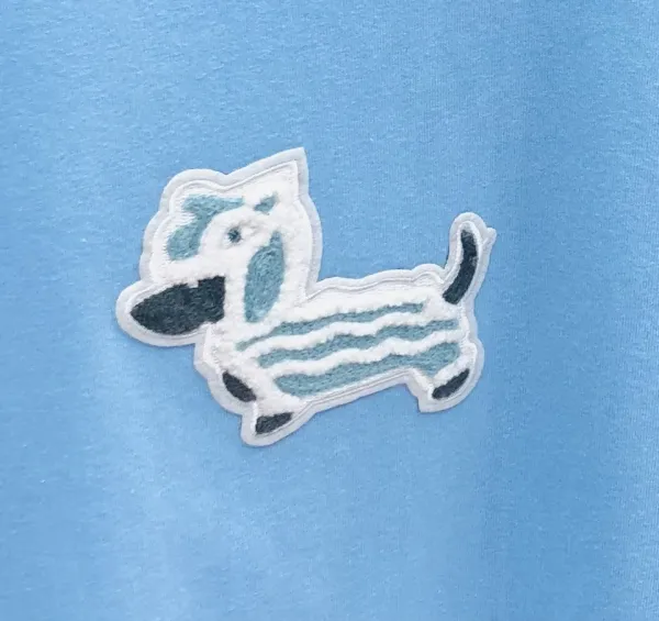 Thom Browne Pink Dog Embroidered T-Shirt - 39