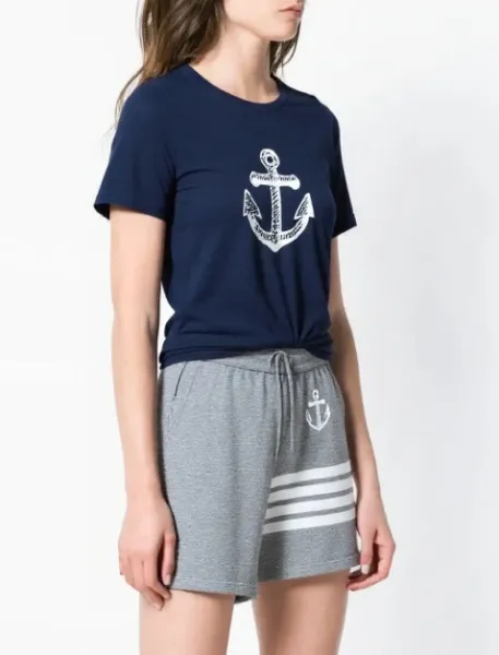 Off-White Anchor Print Black T-Shirt - 6