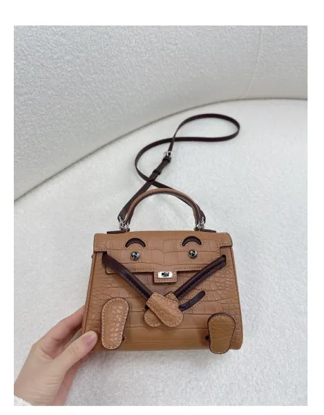 Hermès Mini Kelly Pochette Crocodile Black Handbag - 42