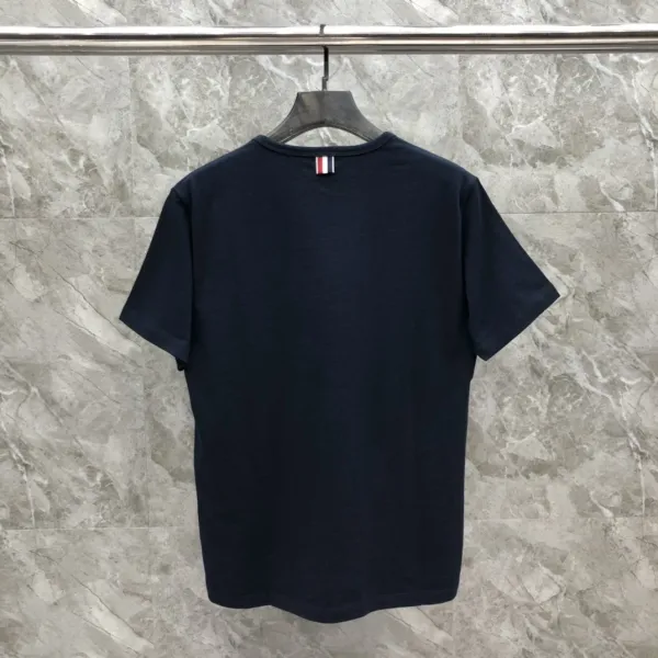 Thom Browne Classic Four-Bar Stripe Pocket T-Shirt Black - 37