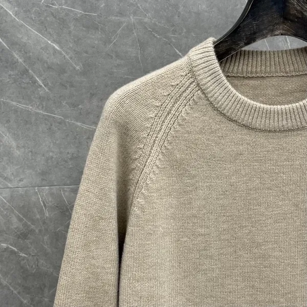 Thom Browne 4-Bar Stripe Crewneck Sweater Gray - 28