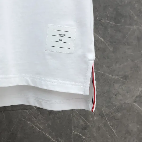 Thom Browne Classic Four-Bar Stripe Navy T-Shirt - 37