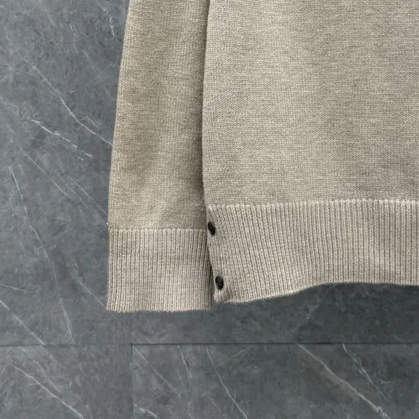 Thom Browne 4-Bar Stripe Crewneck Sweater Gray - 32