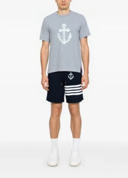 Off-White Anchor Print Black T-Shirt - 7