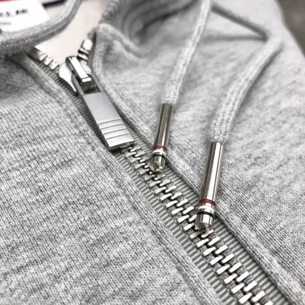 Thom Browne Classic Four-Bar Stripe Gray Sweatshirt - 26