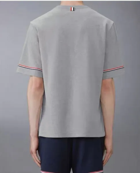 Thom Browne Classic Four-Bar Stripe Navy T-Shirt - 14