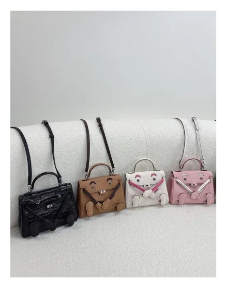 Hermès Mini Kelly Pochette Crocodile Black Handbag - 20