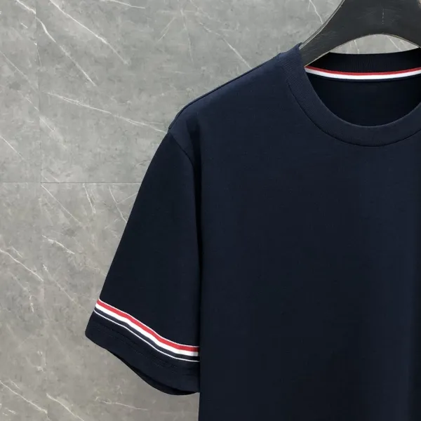 Thom Browne Classic Four-Bar Stripe Navy T-Shirt - 19