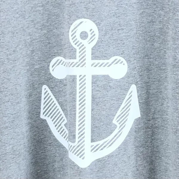 Off-White Anchor Print Black T-Shirt - 36