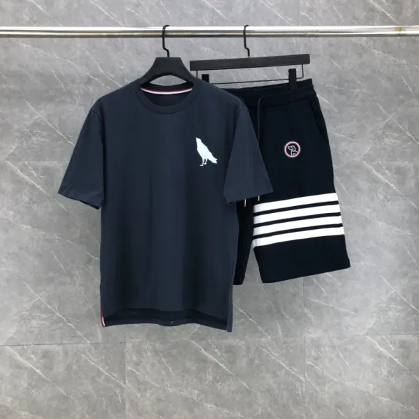 Thom Browne Raven Logo White T-Shirt - 10