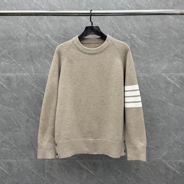 Thom Browne 4-Bar Stripe Crewneck Sweater Gray - 26