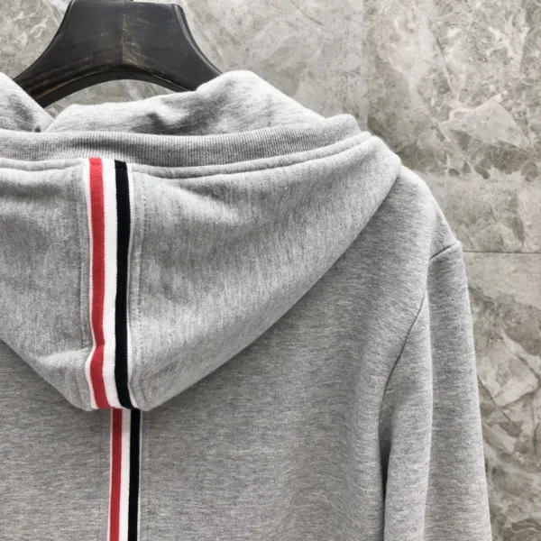 Thom Browne Classic Four-Bar Stripe Gray Sweatshirt - 24