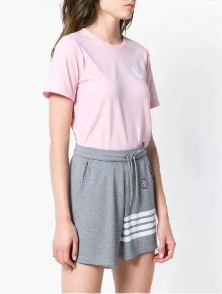Thom Browne Raven Logo White T-Shirt - 5