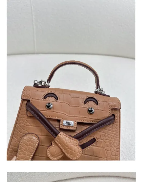 Hermès Mini Kelly Pochette Crocodile Black Handbag - 46