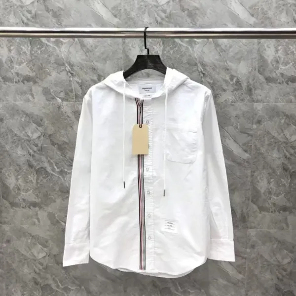 Off-White Industrial Stripe White Cotton Shirt - 35