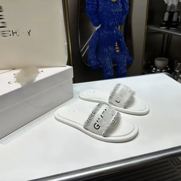 Givenchy Antigona Slide Silver Metallic Slippers - 13