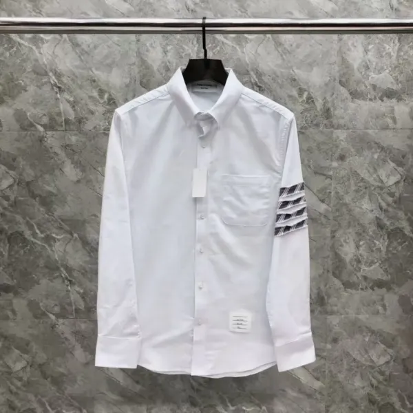 Off-White Industrial Stripe White Cotton Shirt - 48