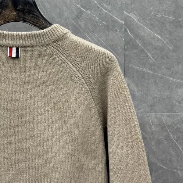 Thom Browne 4-Bar Stripe Crewneck Sweater Gray - 30