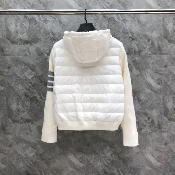 Thom Browne 4-Bar Stripe Hooded Down Vest Gray - 18