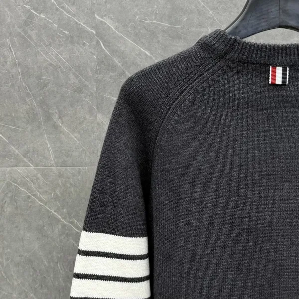 Thom Browne 4-Bar Stripe Crewneck Sweater Gray - 45