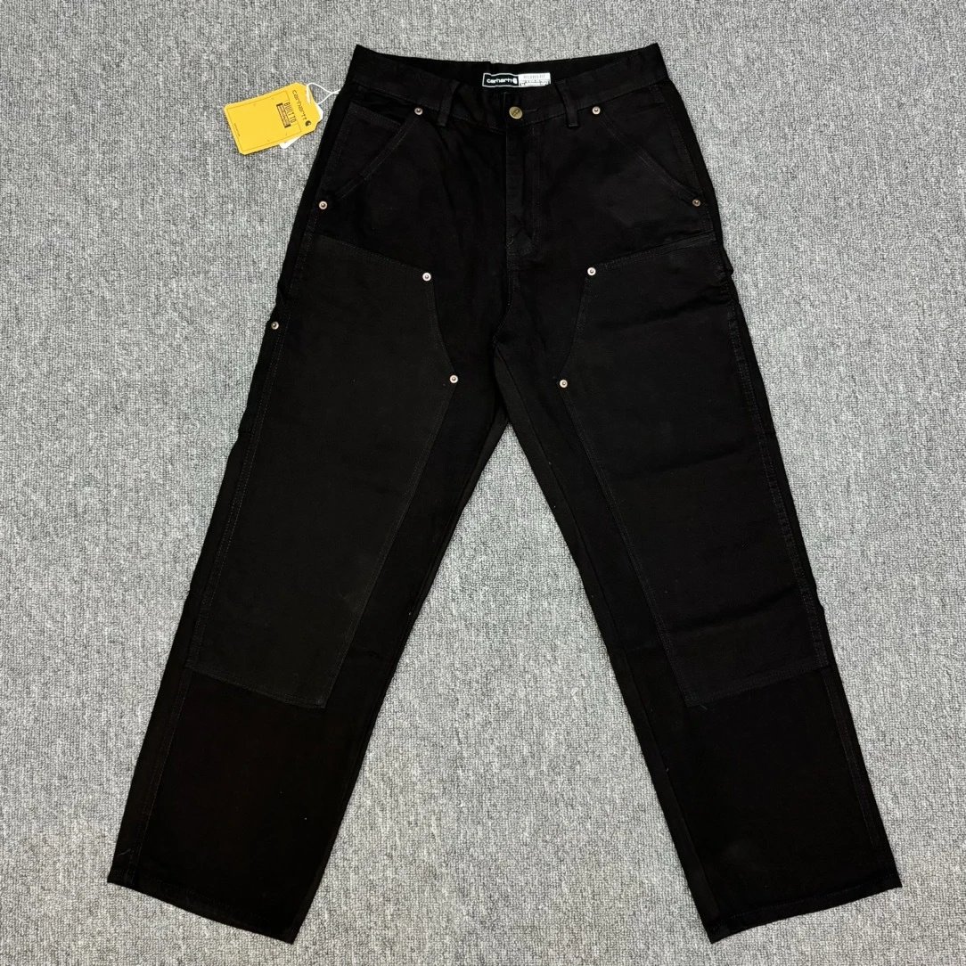 Carhartt Jeans Loose straight-leg carpenter with utility pockets — 608 black