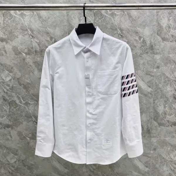 Off-White Industrial Stripe White Cotton Shirt - 16