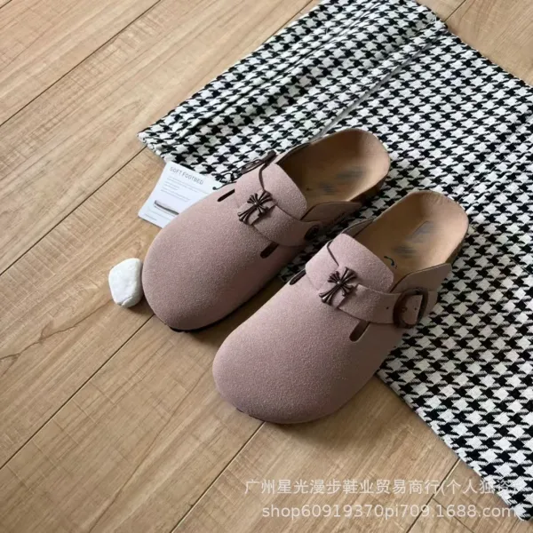 Chrome Hearts x Birkenstock Boston Clog Black Suede Shoes - 11